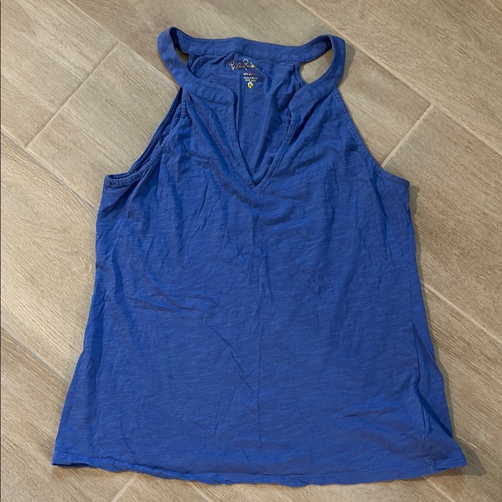 Blue Sleeveless Women's Top
